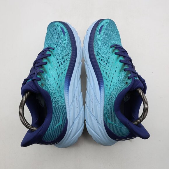 HOKA Clifton 8 Men's Size 10 D Blue Teal Athletic Running Sneakers 1119393 BBSB - Picture 6 of 9